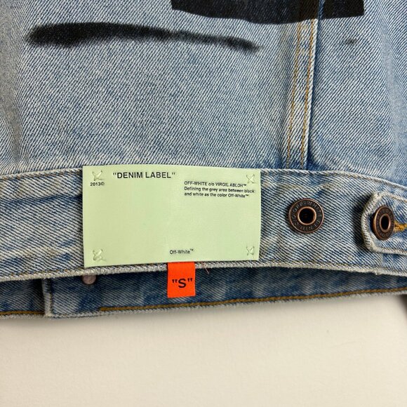 Off-White - S/S 19 - Impressionism Slim Denim Jacket - Picture 7 of 7
